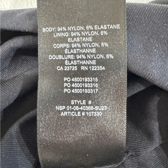 Babaton Contour Bodysuit Black Shorts In Size SMALL - Picture 9 of 9